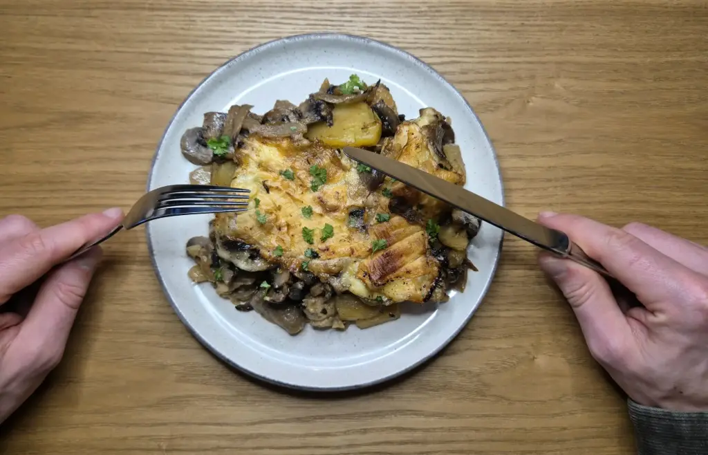 Tartiflette aux champignons