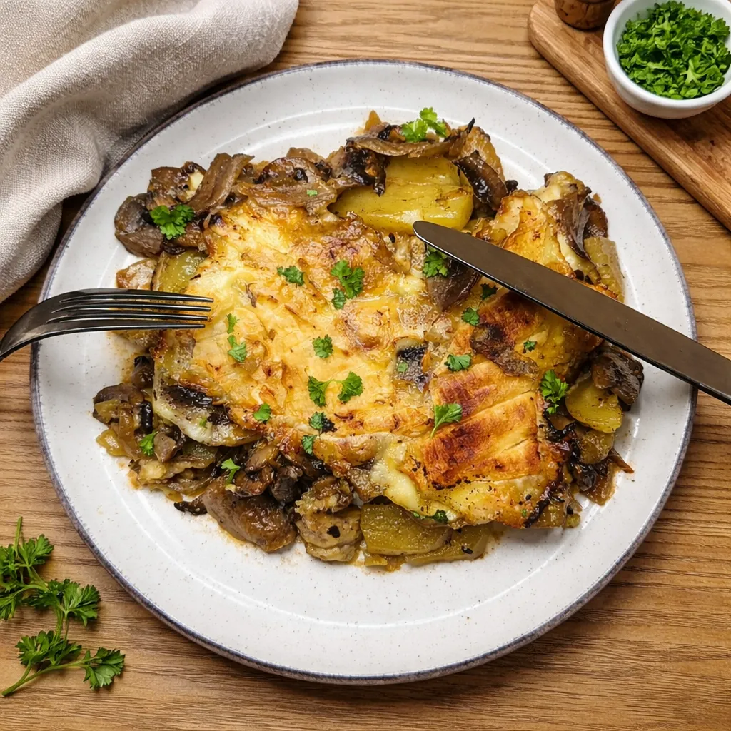 Tartiflette aux champignons
