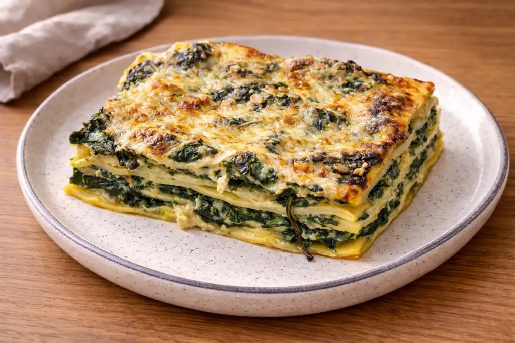 Lasagne ricotta épinards et pesto