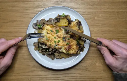 Tartiflette aux champignons